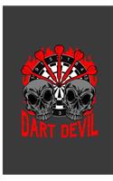 Dart Devil: Dart Game Perfect Gift Lined Notebook/Journal (6x9)