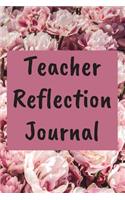 Teacher Reflection Journal: Interior asks - 'What worked well today...' and 'What I need to work on for tomorrow...' for each day to a page.