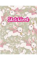 Sketchbook: Cute Drawing Note Pad and Sketch Book for Kids, Girls and Adult - Large 8.5 x 11 Matte Cover with White Interior (Perfect for Sketching, Coloring, W