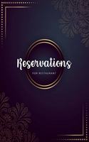 Reservations: Gold Mandala Background Book for Restaurant Reservation Appointment Book Booking Notebook Reservation Table Time Management Log Book(4 Yearly Appointment Book)