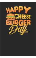 Happy Cheeseburger Day: Lined Journal Lined Notebook 6x9 110 Pages Ruled
