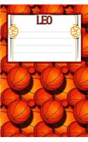 Basketball Life Leo: College Ruled Composition Book