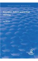 Education, Culture and Critical Thinking