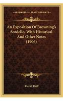 Exposition of Browning's Sordello, with Historical and Other Notes (1906)
