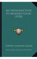 Introduction to Modern Logic (1920)