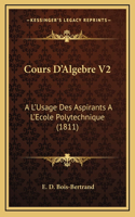 Cours D'Algebre V2