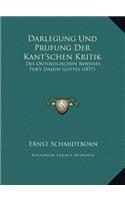 Darlegung Und Prufung Der Kant'schen Kritik