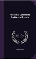 Readiana; Comments on Current Events