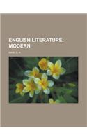 English Literature; Modern
