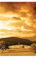 Autumn Horizon Grid Notebook: 150 Page Grid Notebook Journal Diary