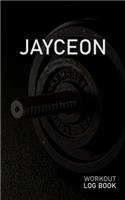 Jayceon: Blank Daily Workout Log Book - Track Exercise Type, Sets, Reps, Weight, Cardio, Calories, Distance & Time - Space to Record Stretches, Warmup, Coold