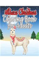 Alpaca Christmas Coloring Book for Adults