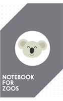 Notebook for Zoos: Dotted Journal with Happy Koala head Design - Cool Gift for a friend or family who loves wild presents! - 6x9" - 180 White dotted pages - You Can Us