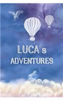 Luca's Adventures: Softcover Personalized Keepsake Journal, Custom Diary, Writing Notebook with Lined Pages