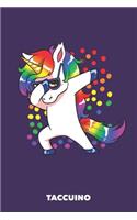 Taccuino: Unicorno Danza A5 righe - 120 pagine per amanti unicorno (viola)
