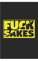 Fuck Sakes: 6x9 Australia Gap Day - lined - ruled paper - notebook - notes