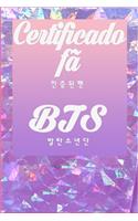 Certificado fã BTS Jornal: Grande presente para todas as estações do ano