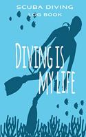 Scuba Diving Log Book: Compact sized Scuba Diving Logbook for Beginners and Experienced Divers, Divers Log Book, Notebook, Journal for Training, Certification and Leisure