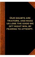 2020 Daily Planner Shakespeare Quote Doubts Traitors Attempt 388 Pages: 2020 Planners Calendars Organizers Datebooks Appointment Books Agendas