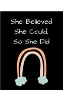She Believed She Could, So She Did
