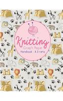 Knitting Graph Paper Notebook - 4