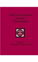 American Literature Volume I Third Edition