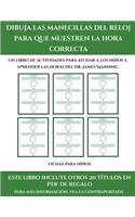 Fichas para niños (Dibuja las manecillas del reloj para que muestren la hora correcta)