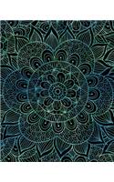 Bullet Journal Notebook Mandala Pattern 7: 172 Numbered Pages with 160 Dot Grid Pages, 6 Index Pages and 2 Key Pages in Large 8 X 10 Size for Journaling, Writing, Planning or Doodling.