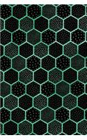 Journal Notebook Polka Dots and Hexagons Pattern 8