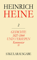 Gedichte 1827-1844 Und Versepen. Kommentar III