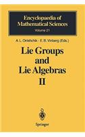 Lie Groups and Lie Algebras II