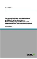 Das Spannungsfeld zwischen Familie und Schule unter besonderer Berücksichtigung von Kindern und Jugendlichen mit Migrationshintergrund