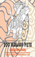 200 Kawaii Pets - Coloring Book - Retrievers, Abyssinian Breed, Dogues de Bordeaux, Aphrodite Longhair, Manchester Terriers, other