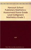 Harcourt School Publishers Mathletics: Assessment Postst Grade Level Coll(green) Mathletics Grade 1: (English)