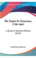 Negro In Tennessee, 1790-1865