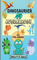 Dinosaurier-Malbuch für Jungen im Alter von 1-3 Jahren