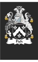 Fish: Fish Coat of Arms and Family Crest Notebook Journal (6 x 9 - 100 pages)