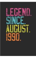 Legend Since August 1990