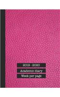 2019 - 2020 Academic diary week per page