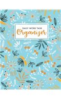 Daily Work Task Organizer: (Daily Track Record and Organizer Hours Worked, Personal Task Management)