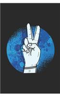 Peace Sign with Moon