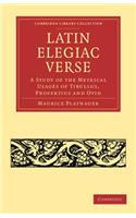 Latin Elegiac Verse