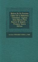 Noticia De Un Precioso Códice De La Biblioteca Colombina
