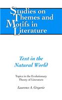 Text in the Natural World