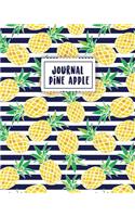 Journal Pine Apple: Bullet Grid Journal 150 Dot Grid Pages (Size 8x10 Inches) with Bullet Journal Sample Ideas
