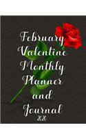 Valentine Monthly Planner and Journal