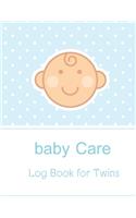 baby Care Log Book for Twins: Daily Childcare Journal, Health Record, Sleeping Schedule Log, Meal Recorder-Newborns for twins/Infant Daily Sheets For Daycare, Pearhead Baby's Dai