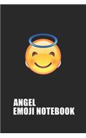 Angel Emoji Emoticons Notebook Emoji Notebook, Blank Composition Book, Emoji Notebooks for Girls/Boys, Emoji School Supplies Notebook for School / Teacher / Office / Student