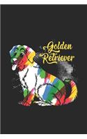 Golden Retriever: Notizbuch/Tagebuch/Aufgabenheft/120 Seiten/Gepunktete Seiten,6x9 Zoll