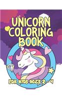 Unicorn Coloring Book for Kids Ages 2-4